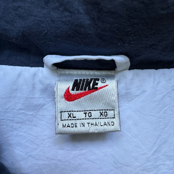 Vintage Nike Drill Jacket 90s Track Top Tenis Y2K XL - Picture 2 of 8